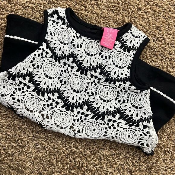 Isaac Mizrahi Girls‎ Black White Lace Overlay Dress Size 2T. Simply Beautiful! - Picture 10 of 10
